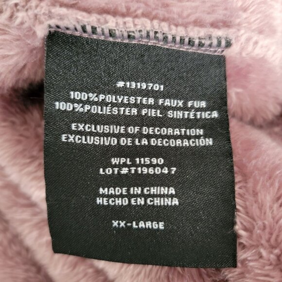 32 Degrees Heat Womens Sherpa Jacket Size 2XL Long Sleeve Full Zip Light Plum - Picture 5 of 12